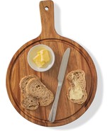Rustic Acacia Wood Cutting Board, Round 15” Serving &amp; Chopping Board - $424.68 MXN