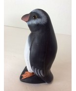 Penguin Animal Black White Glass Eye Heavy Stone Numbered Figure Figurin... - £32.70 GBP