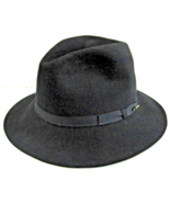 Vintage Golden Coach Dobbs Spectator Black Fedora Hat Size 7 1/4  - $98.01