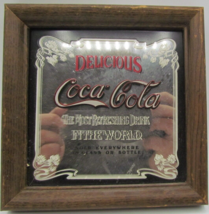 Vintage 1978 The Most Refreshing Drink Coca Cola 6 x 6 Mirror Rare Hard ... - $9.74