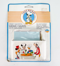 Disney Magnetic Memo Mate Chef Mickey With 120 Sheets Paper Vintage 90s ... - £38.01 GBP