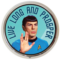 Classic Star Trek TV Series Mr. Spock Photo Illustrated Pill Box, NEW UN... - $13.54