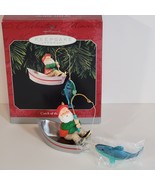 1998 Hallmark Ornament &quot;Catch of the Season&quot; Santa Fishing - £9.84 GBP