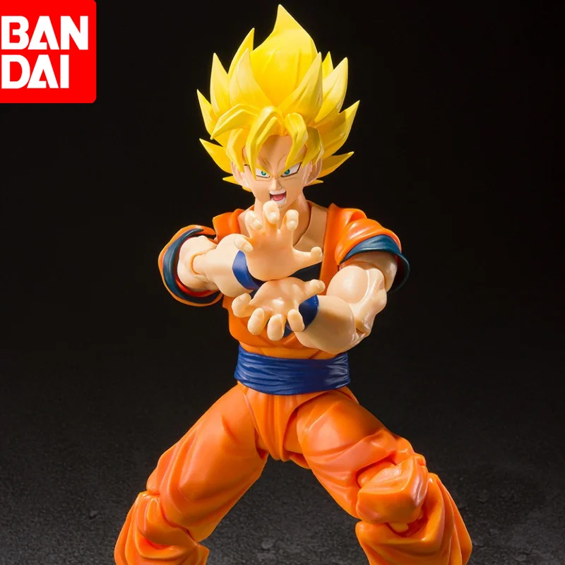 14cm Original Shfiguarts Bandai Dragon Ball Z Son Goku Action Figure Full Power - £68.63 GBP+