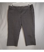 Worthington Modern Fit Black/White Capris Women&#39;s Plus Size 18 - $17.82