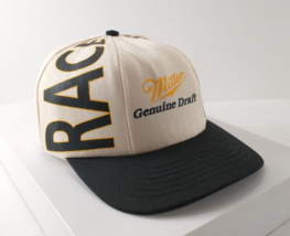 Vintage Mgd Miller Genuine Draft Beer Race Team Snapback Racing Cap Hat Unworn! - £31.86 GBP