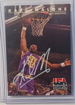 Karl Malone Utah Jazz Autographed signed Card Hologram COA NBA - £37.21 GBP