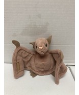VTG Brown Bat Plush BATTY Stuffed Animal TY Beanie Babies Toy RETIRED TT - $9.41