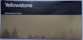 Vintage Yellowstone Official Map And Guide 1992 - £3.92 GBP