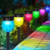 Solar Outdoor Light, Multi Color Changing Waterproof Ip65 Auto On/Off So... - $67.99