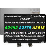 14.2"  MacBookPro   A2442 Retina M1 Pro/Max 2021 EMC 3650 LCD Screen - $449.95