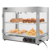 Commercial Service Food Warmer Pizza Pastry Patty Catering Heated Displa... - $247.94