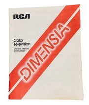 RCA Owner&#39;s Manual Color TelevisionDimensia MANUAL ONLY - $14.90