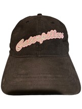 Caterpillar CAT Logo baseball Hat Pink/Silver embroidered script black s... - $7.60