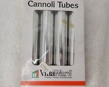 4 Vintage Cannoli Tubes VILLAWARE Italy Baking Forms With Recipes NOS NEW - £7.10 GBP