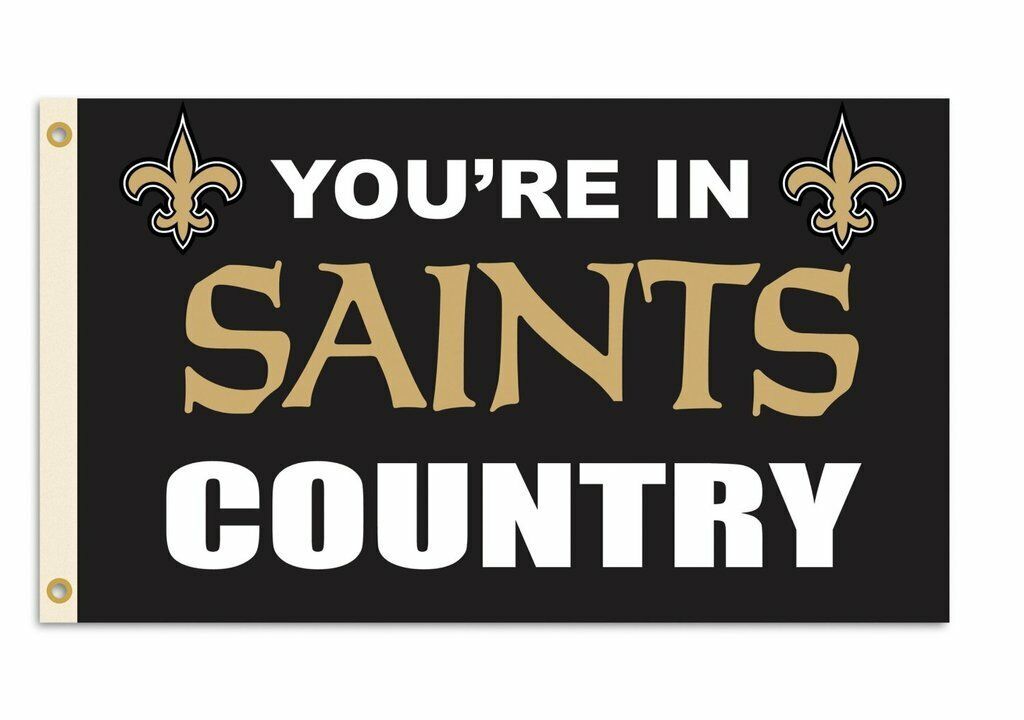 Primary image for New Orleans Saints 3 'x 5' You're in Saints Country Flag NFL Banner Sign 