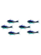 Wall Art Decor Dale Tiffany Weilea Island Fish Blue Clear Aqua White - £426.25 GBP