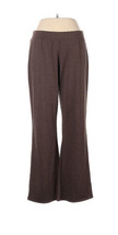 WOMENS COLDWATER CREEK Brown Stretch Pants Size Large Soft Knit - $25.89