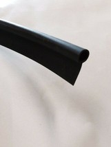 WINDSHIELD SPRAY WELTING 3/8&quot; BLACK RUBBER W/ HOLLOW CENTER BY THE YARD - $6.89