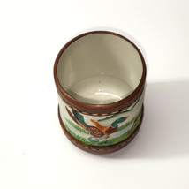 Vintage MALLARD DUCK Pottery Cup / Holder - Lodge, Man-Cave, Cabin, Outd... - £14.71 GBP