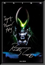Alien Sigourney Weaver and Ridley Scott signed movie poster - £570.82 GBP