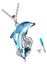 Necklace Ocean Wave Jewelry for Women Sterling - £143.38 GBP