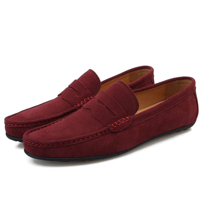  moccasins men high quality leather loafers genuine leather shoes men flats lightweight thumb200