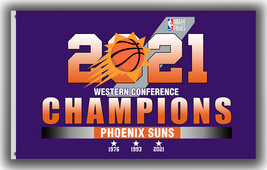 Phoenix Suns Western Conference Champions 2021 Flag 90x150cm 3x5ft Best Banner 3 - £11.98 GBP