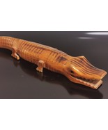 Vintage Handmade Bendable Segmented Toy Wooden Flexible Crocodile Alliga... - £21.81 GBP