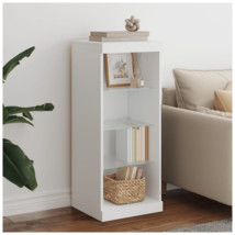 White Side Cupboard Cabinet Storage Modern Sideboard Display High With LED - £66.14 GBP