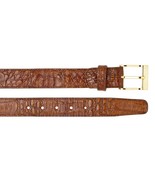 Men's Belvedere Belt Genuine Caiman Crocodile up to Size 44 Walnut # 1999 - $299.00