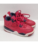 Nike Air Jordan 4 Retro TD FIBA Red Sneakers BQ7670-617 Kids Size 10C - ... - $512.10 MXN