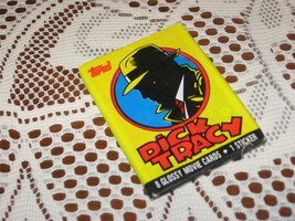 VTG Topps Trading Cards-Dick Tracy Movie-Disney-Sealed-1990 - $5.43 CAD