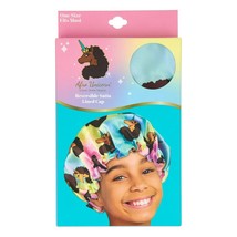 Afro Unicorn Reversible Satin Lined Sleeping Cap for Girls, Kids, Tweens - £7.03 GBP