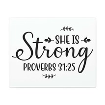  Strong Proverbs 31:25 Leaves Bible Verse Canvas Christian Wall  - £44.81 GBP+