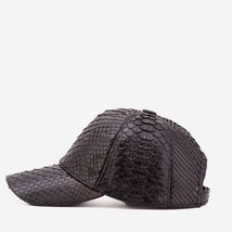 Boss Black Python Leather Cap image 6