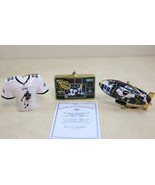 Philadelphia Eagles Football Ornament Set  Bradford  Porcelain NFL GAME DAY - $47.19
