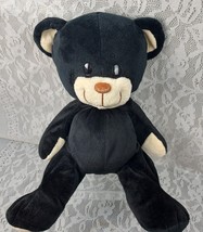 Me And My Teddy Bear Black Hidden Star Pouch Pocket 15&quot; Plush Stuffed Animal Toy - $13.45