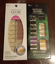 2 Pc Dashing diva Glow/Gloss nail color wrap sticker (BN3) - £14.78 GBP