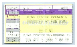 B.B.King Concert Ticket Stub Avril 9 2000 Melbourne Florida - $41.52