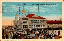 Vintage Postcard - Steel Pier And Boardwalk, Atlantic City, Nj BK52 - £2.77 GBP