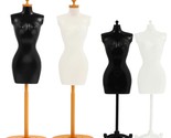 Mini Size Female Mannequin Torso, 4Pcs Mini Doll Dress Form Manikin Body... - $27.99