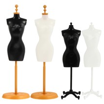 Mini Size Female Mannequin Torso, 4Pcs Mini Doll Dress Form Manikin Body... - £24.77 GBP