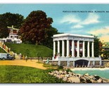 Lot of 7 Plymouth Massachusetts MA UNP Linen Postcards S10 - $9.76