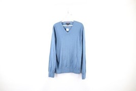 New Banana Republic Mens Medium Luxury Blend Wool Cashmere Knit Sweater Blue - £43.02 GBP