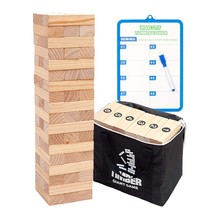 Giant Tumble Tower Game (Stacking From 2 To 4 Feet), Classic Jumbo Outdoor Game  - £55.94 GBP