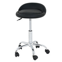 Adjustable Swivel Hydraulic Leather Salon Stool Rolling Seat - $68.99