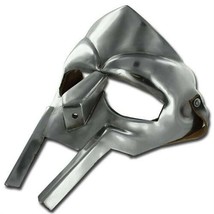 MF Doom Gladiator Mask Madvillain 18g Mild Metal Face Armor Replica Medieval - £49.16 GBP