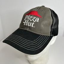 Pizza Hut Hat Gray Black Red Adjustable Employee Uniform - £8.71 GBP