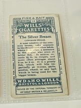 WD HO Wills Cigarettes Tobacco Trading Card 1910 Fish &amp; Bait Silver Brea... - $19.69